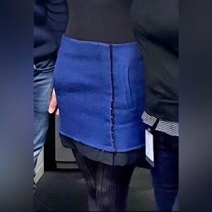 Diane von Furstenberg DVF fall Tweed mini work Skirt